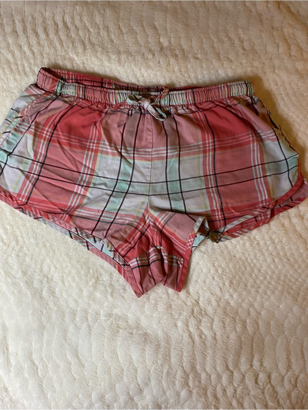 Secret Treasures Pink Plaid Sleep Shorts